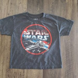 3/$14 Authentic Star Wars boys tee